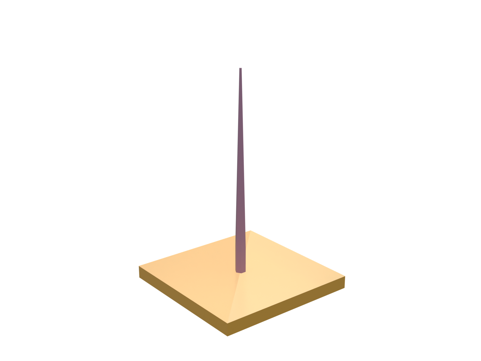 Purcell factor sweep of a quantum dot in a tapered nanowire on a gold mirror