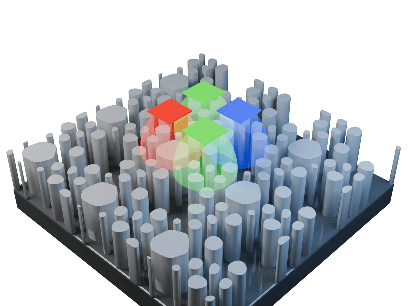 Metasurface color router design for image sensors