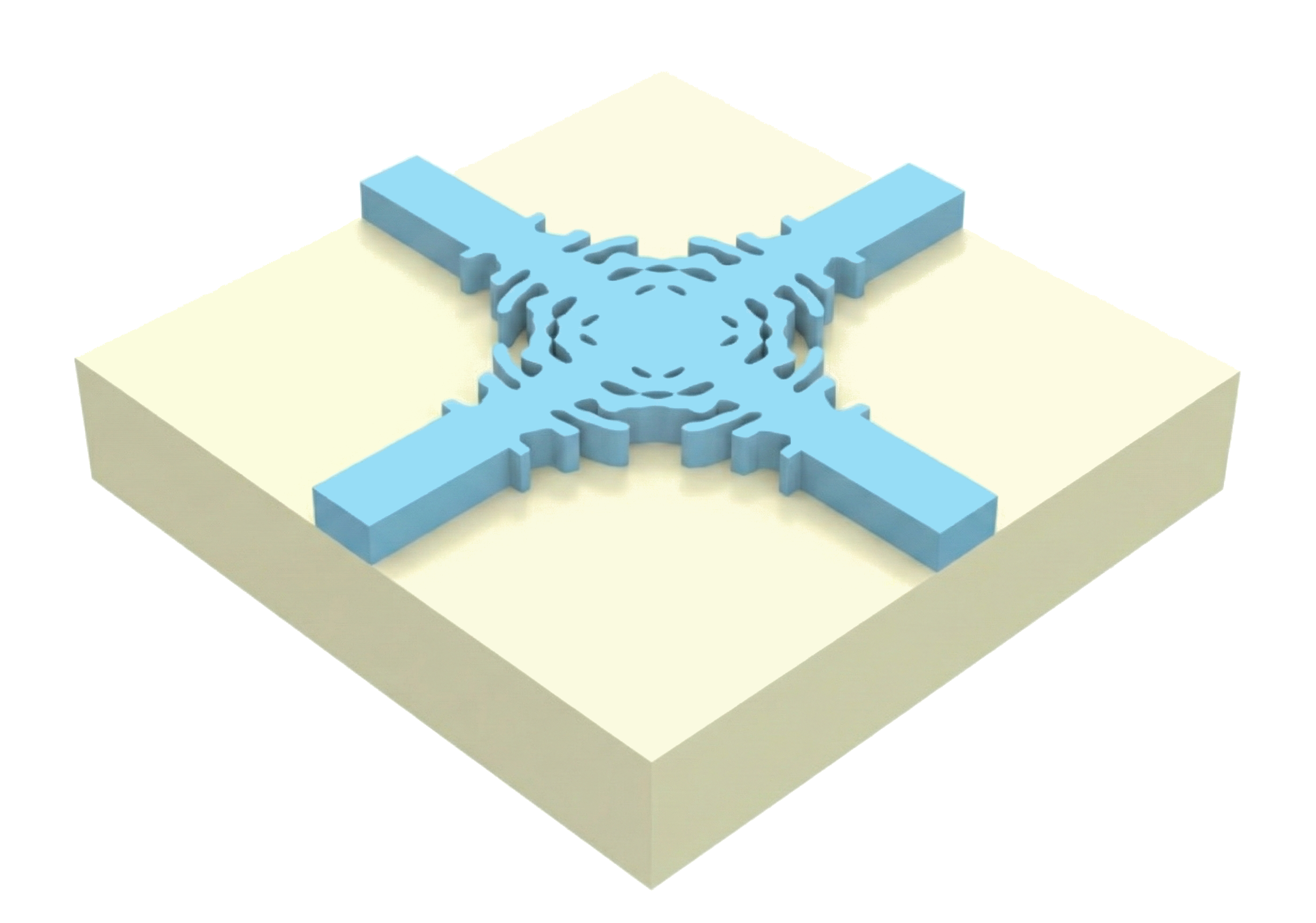 Topology optimization of a waveguide crossing