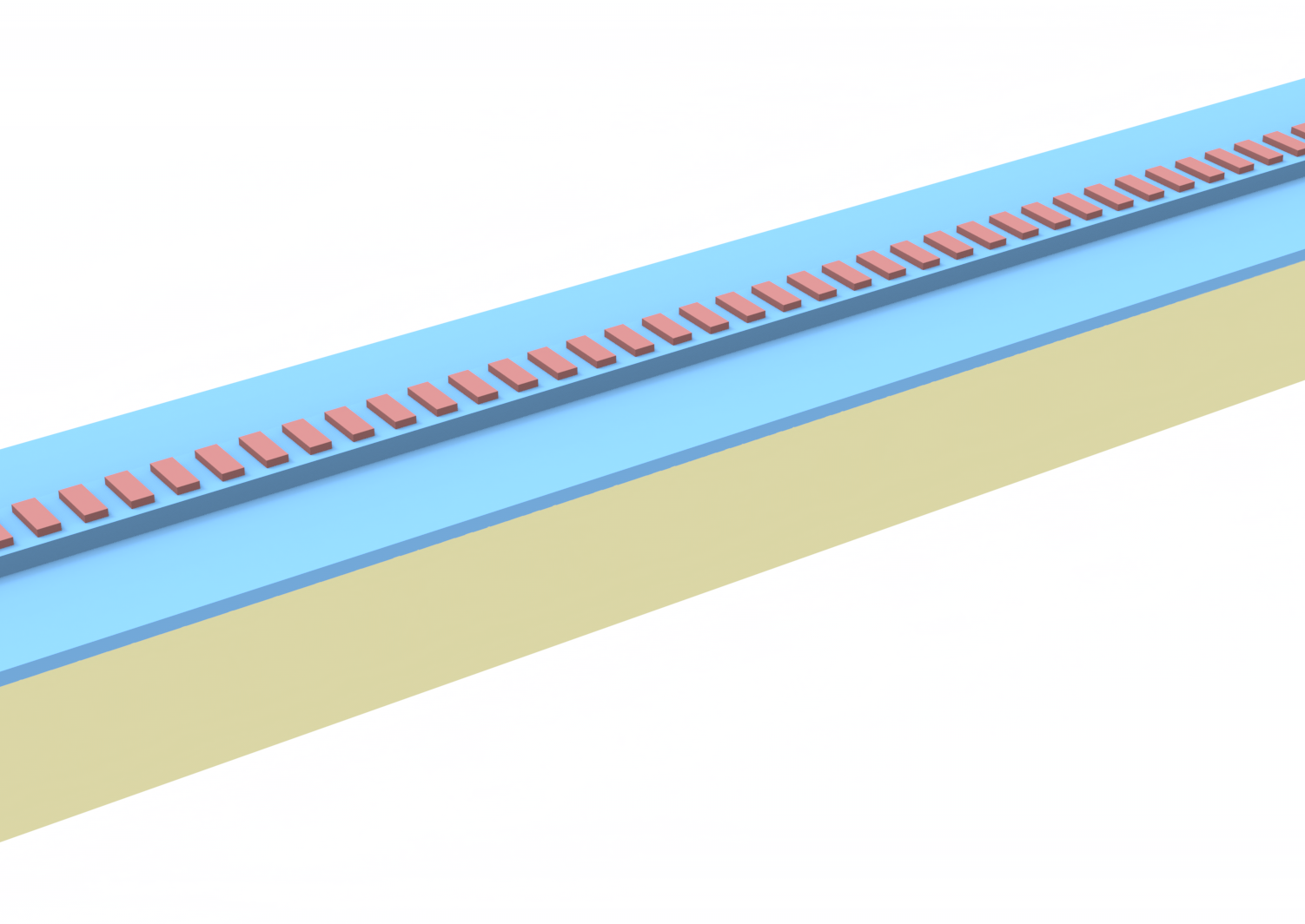 Schematic of the Bragg grating filter.